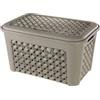 Tontarelli - 8105406908 - Cesto con Coperchio in plastica da 23 Litri