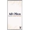Dutch Frame Factory - Cornice 40x70 cm - Argento Lucente - Cornice per foto in Plastica con vetro plastico Antiriflesso - Cornice portafoto 40x70 cm - Easy