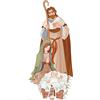 Star Cutouts Ltd - Sagoma in Cartone della Turchia, Ideale per Decorazioni Natalizie per Bambini, Feste ed Eventi, Altezza 60 cm, Cartoncino, Multicolore, 183 x 88 x 183 cm