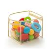 runyuanshuo Cesta Porta Giochi, Cestino Portaoggetti, Porta Peluche, Cestini Portaoggetti Bagno, Trasparente PVC Grande con Maniglia per Soggiorno Camera Organizzazione