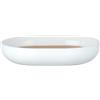 WENKO Portasapone Posa bianco - Piattino portasapone, Plastica, 12 x 2.5 x 9 cm, Bianco