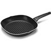 Moneta Recy Bistecchiera 28 x 28 cm Ricicla 52 Lattine, Net Induction, Nero, Corpo Alluminio 100% Riciclato