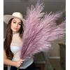 VOULUX - Erba pampas artificiale da 115 cm, con 18 steli, colore: viola