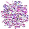 Brillabenny 50 Pietre CASTONI Strass da Cucire Jelly Candy Mix Cristallo Vetro CABOCHON DECORI Gioielli Bijoux Abiti Borse (Purple AB)