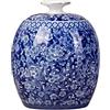 F Fityle Vaso in Ceramica Antico Con Coperchio - Composizione Floreale, Centrotavola per Soggiorno, Decorazioni da Tempio, Stile C
