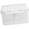 JISADER Kimchi Contenitore per crauti Contenitore per Alimenti con Piastra pressa Vaso per sottaceti Multifunzionale Fermentazione dei crauti per Il Campeggio, 4L 23.5x16.5x15.5 cm