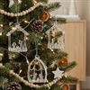 Toyland Set di tre pensili in vetro Natività Albero di Natale Decorazioni