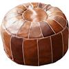 perfk Pouf Marocchino Boho Non Imbottito Poggiapiedi per Il Cuscino per Pavimento ottomano Decorazioni per Premium sotto è, Tondo