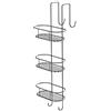 GEDY G-Tito portaoggetti Doccia Cromato, 3 contenitori ovali, Misure e Peso: 68X24X22 CM & 1,042 kg, Portaoggetti Bagno Realizzato in Acciaio Inox, Design R&S Gedy, 2 Anni di Garanzia