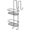 GEDY G-Tito portaoggetti Doccia Cromato, 2 contenitori ovali, Misure e Peso: 49X24X22 CM & 0,74 kg, Portaoggetti Bagno Realizzato in Acciaio Inox, Design R&S Gedy, 2 Anni di Garanzia