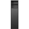 GLFNB Nicchia in Acciaio Inossidabile, mensola portaoggetti per Bagno, Porta scopino da Incasso, Porta Carta igienica, Nessuna Installazione di Piastrelle Richiesta (Nero, 60x16x12,5 cm)