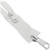 XCSJ 2 cerniere lampo impermeabili #5 (bianco, 80 cm)