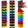 Msauifncp Porta Cappelli Multicolore in 2 Pezzi con Clip a Molla Integrate Fornito con Nastro Biadesivo e Viti ad Espansione Cappelliera può Contenere Fino a 20 Cappellini da Baseball