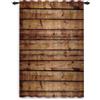 ggaimwf Tenda rustica in legno per finestra Tavole di legno Tenda a drappeggio Vintage Marrone Decorazione da fattoria Soggiorno Tema country Cowboy Tenda divisoria interna 107x215cm 1 pannello