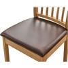 qiden Coprisedie per Sedia 2/4/6 Pezzi Coprisedia ecopelle Elasticizzato Coprisedia senza schienale Coprisedili sala da pranzo Coprisedili per sedie impermeabili -Marrone-2 (36-48cm)