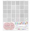 LEUCHTAMOR 1570 Lettere Alfabeto - Perline per Braccialetti Con Lettere, Cuore Colorate, Sorriso, Numeri - Kit DIY Con 2 Fili Elastici per Creare Braccialetti Personalizzati