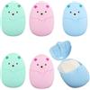 YUNYU 300 mini fogli di carta da viaggio, sapone, sapone portatile con scatola di plastica, per viaggi, campeggio, all'aperto, escursioni
