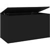 vidaXL Cassapanca Nera 84x42x46 cm in Legno Ingegnerizzato