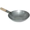 Vogue K296 Wok, fondo piatto realizzato in acciaio morbido, diametro 32,4 cm
