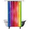 Ulticool Tenda da doccia - arcobaleno - 120 x 200 cm - San Valentino per Lui/Lei - Uomo/Donna - lavabile - antimuffa - impermeabile - con 8 anelli