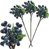 Meiwlong Artificiale BluBacche Fiori Faux Muschio Bacche Scelta Piante Appendere Decorazione Matrimonio Artigianato Uso Casa Festa Natale Realistico Props