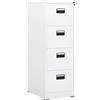 vidaXL Armadio Classificatore Bianco 46x62x133 cm in Acciaio