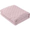 IlGruppone Copriletto Trapuntato Soft Matrimoniale Trapuntino Tinta Unita Due Piazze Coperta Leggera Primavera Estate Trapunta Leggera Sofficissimo - Lilla