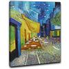 Niik Quadro + Telaio (BC) Vincent Van Gogh 60 x 45 x 1,7 cm Terrazza Del caffè la sera Place du Forum Arles falso d' autore stampa su tela