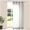 Alaoo 1pcs 50% Tende Trasparenti, 132x213CM, Grigio