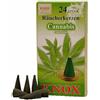 Knox 013400 - Coni di incenso Cannabis, 24 pezzi, relax, Natale, coni di incenso