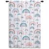 ggaimwf Tende arcobaleno piega a matita Hobo Cartoon colorato Tende arcobaleno Camera da letto per bambini Trattamento per finestre Soggiorno Asilo nido Caffetteria Tenda interna 135x229 cm 1 Pannello