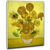 Niik Quadro + Telaio (BB) i girasoli di vincent van gogh 80 x 61 x 1,7 cm falso d'autore stampa su tela