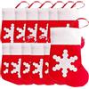 YAAVAAW 12 Pezzi Portaposate di Natale,Borsa per Stoviglie Decorazioni Natalizie,Piccoli Calzini di Natale Portaposate in Feltro Decorazione Tavolo per Decori Natalizi Decorazioni casa
