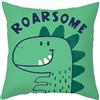 CEVAN Poliestere Fodere per Cuscini Rettangolari Fodera Cuscino Lettino Cartone Animato Simpatico Dinosauro Copricuscini Colorati Dondolo 50x50cm,1Pcs
