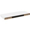 vidaXL Scaffali a Parete 4 pz Bianco Lucido 60x23,5x3,8 cm in MDF