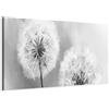 murando - Quadro Moderno Grande Floreale Grigio 150x50 cm 1 Pezzo Stampa su Tela Strutturata - Quadri Moderni per Soggiorno Grandi - Stampe da Parete Murale Arte Camera da Letto - Natura b-B-0223-b-b
