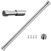 Sinzau Asta estensibile per guardaroba, 50-80 cm, in acciaio inox, con prese terminali
