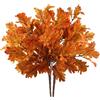 SNAIL GARDEN 2 Mazzi di Rami di Quercia Artificiale Autunnale (55cm) - Decorazioni Autunno Realistiche a Sfumature, Decorazioni Autunnali per Vasi, Ringraziamento, Feste e Casa