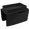 Tiiyee Organizer per braccioli per divani, tasche laterali per divani Braccioli per sedie Vassoio per braccioli pieghevoli Borsa da letto sospesa Portaoggetti da comodino con fessure(Nero)