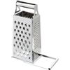 Westmark Grattugia a torre con piattino scorrevole, 4 lame diverse, altezza: 26,4 cm, acciaio inox, Quattro, argento, 11382270