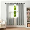 Alaoo 2pcs 50% Tende Trasparenti, 117x137CM, Grigio