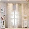 M&W DAS DESIGN Tenda semitrasparente, stile vintage, stile barocco, in voile, con ricamo, in jacquard