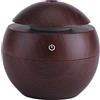 Tiiyee Humidifier, Wood Grain Air Purifier Ultrasonic Cool Mist Humidifier USB Colorful LED Touch Aromatherapy Essential Oil Diffuser 130mL Mini Super Quiet Car Essential Oil Diffuser(Marrone)