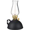 amanigo Lampada a Olio con Manico in Metallo for Cintura Mobile da 7,48 Pollici for Ristorante da Cucina for la casa da Campeggio (Color : Black)