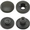 Getmore Parts Bottoni a pressione a S, bottoni in ottone, a pressione, in ottone, antiruggine, a partire da 50 pezzi, nero, 15 mm