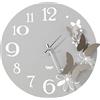 Arti & Mestieri 0OR3823C299-CN - Orologio da parete, motivo: fiori e farfalle