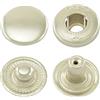 Getmore Parts Bottoni a pressione a S, bottoni in ottone, a pressione, in ottone, antiruggine, a partire da 50 pezzi, argento, 12,5 mm