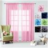 GAIFNAG Tende Camera da Letto Moderne 70 x 130 cm Morbide Tinta Unita Tenda Isolante, Vari Colori Tende con Anelli Tende Camera da Letto per Finestra Soggiorno Camera, Rosa