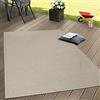 Paco Home Tappeto Tessitura Piatta Esterno E Interno Tappeti Terrazze Look Naturale Beige, Dimensione:120x160 cm