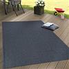 Paco Home Tappeto Tessitura Piatta Esterno E Interno Tappeti Terrazze Look Naturale Navy, Dimensione:120x160 cm